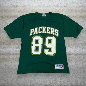 Vintage 90s Green Bay Packers Shirt Mens XL Green Cotton Chmura 89 Short Sleeve